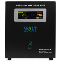 Джерело безперебійного живлення UPS Volt Polska Sinus Pro 24/230V 2500VA 1800W (3SP250024W) Чиста синусоїда