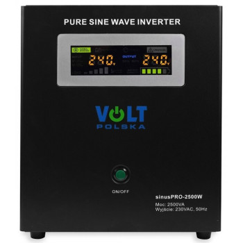 Джерело безперебійного живлення UPS Volt Polska Sinus Pro 24/230V 2500VA 1800W (3SP250024W) Чиста синусоїда