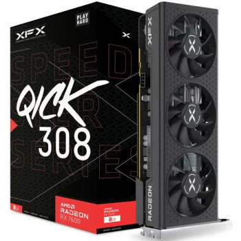 Відеокарта XFX Radeon RX 7600 SPEEDSTER QICK 308 Black Edition (RX-76PQICKBY)
