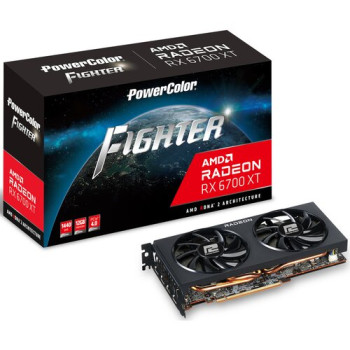 Відеокарта PowerColor Radeon RX 6700XT Fighter 12GB (AXRX 6700XT 12GBD6-3DH)
