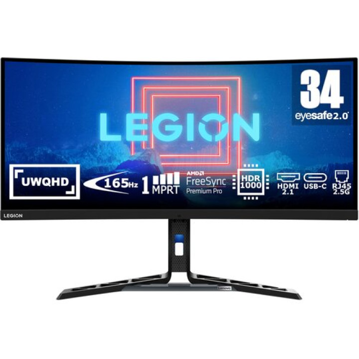 Монітор Lenovo Legion Y34wz-30 34" 3440x1440px 165Hz 1 ms [MPRT] Curved