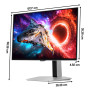 Монітор Samsung Odyssey G8 LS27HG800SUXEN 27" 3840x2160px QD-OLED 240Hz 0.03 ms [GTG] (LS27HG800SUXEN)