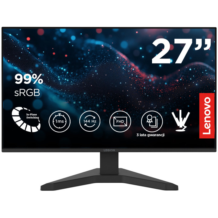 Монітор Lenovo Legion R27S 27" 1980x1080px IPS 144Hz 1ms [MPRT] (68CCGAC1EU)