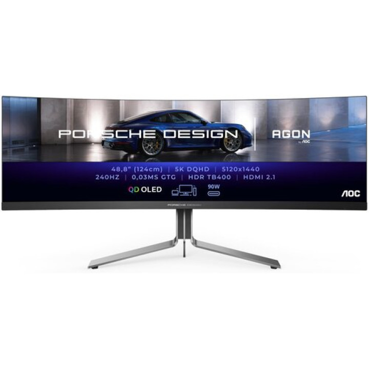 Монітор AOC Agon Pro PD49 49" QD-OLED 5120x1440px 240Hz 0.03 ms [GTG] Curved