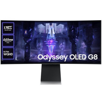 Монітор Samsung Odyssey G8 LS34BG850SUXEN 34" OLED 3440x1440px 175Hz 0.03 ms Curved