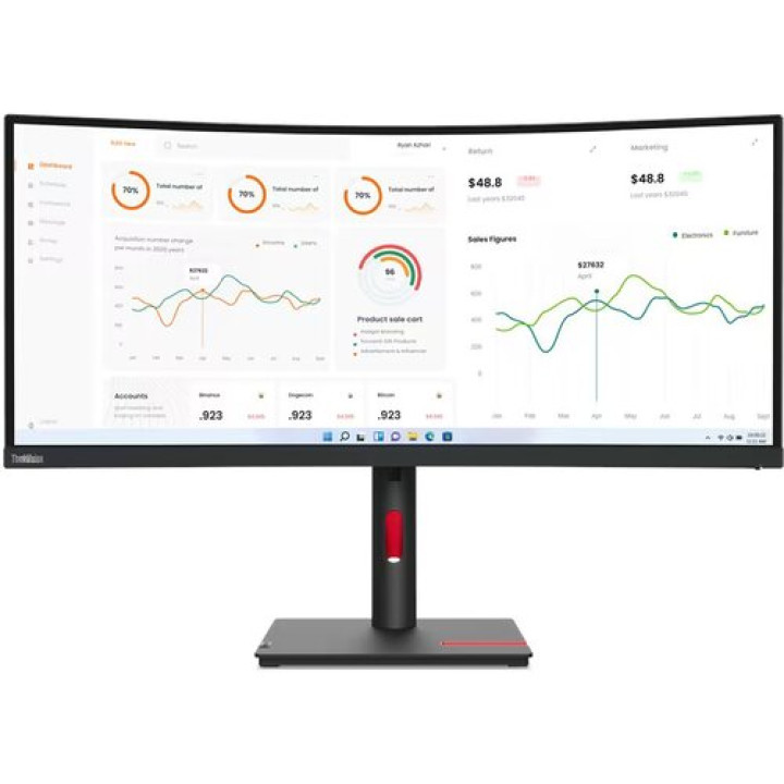 Монітор Lenovo ThinkVision T34w-30 (63D4GAT1EU)