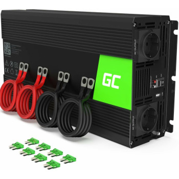 Інвертор Green Cell 24V/230V 1500W/3000W Чиста синусоїда (INV19)